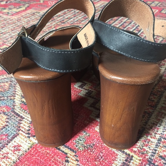 70s platform heeled sandals - Picture 5 of 7